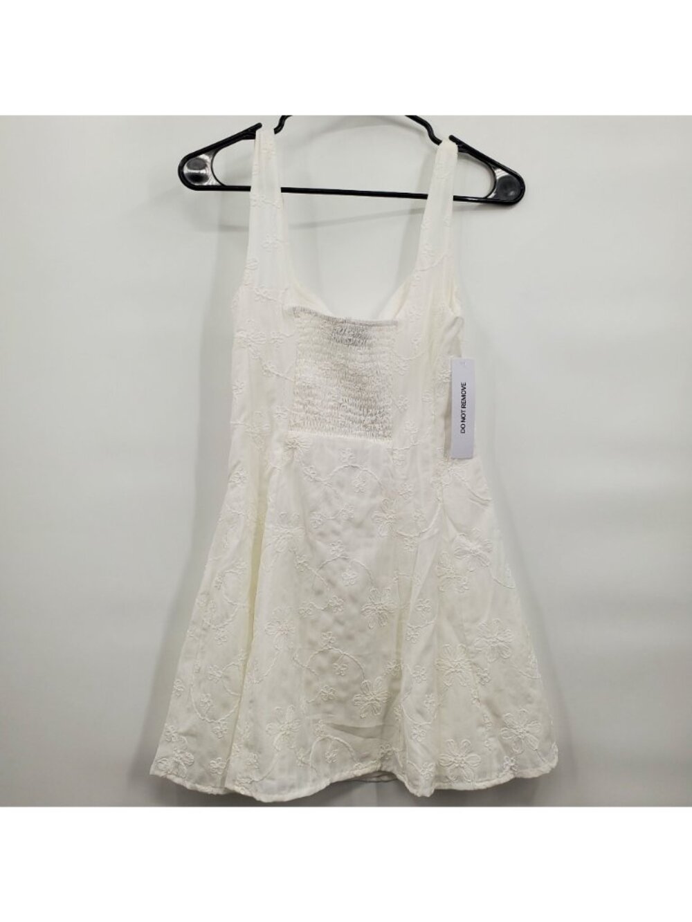 Princess Polly You Can Embroidered Mini Dress Women Size US 4 NWT Square Neck - Picture 6 of 16
